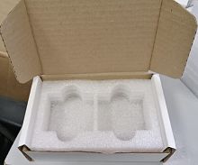Ложемент белый из вспененного полиэтилена (НПЭ) и самосборный короб 20х15х5 см 