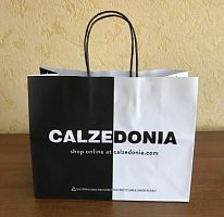 Calzedonia - белый крафт, с кручёной ручкой